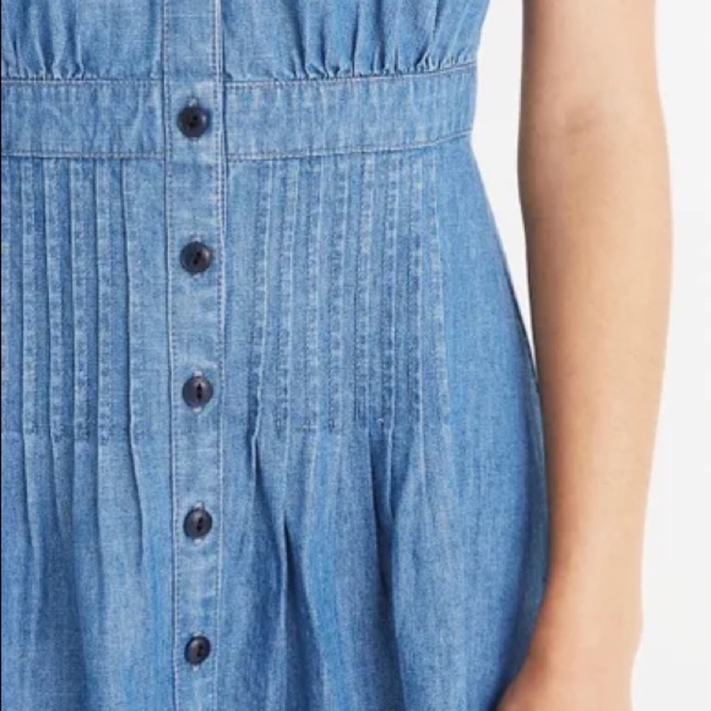 Madewell Chambray Denim Jean Button Down Dress - Picture 6 of 16